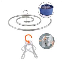 Varal Pendurar Secar Tênis Sapatos KIT Cabide em Espiral