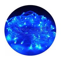 Varal Pisca Pisca com 100 LEDs Azul 8 Funções 110v 10 Mts - Ilumimax