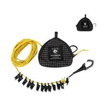 Varal Portátil À Prova De Vento Para Exterior Com Clipes, Corda De Armazenamento Para Viagem E Varal Portátil À Prova De Vento Para Exterior Com Clipes, Corda De Armazenamento Para Viagem E