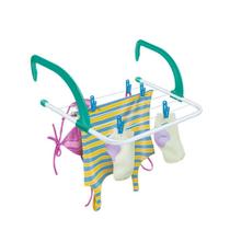 Varal Portátil Click Banheiro Box Aço Branco Epóxi Secalux