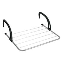 Varal Portátil Para Apartamento Secador De Roupas Prático e Retrátil Para Janela e Parede Material:branco
