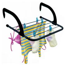 Varal Portátil Portas Janela Apartamento Seca Roupa Pratico 2,6m Click Regulável 3,5kg