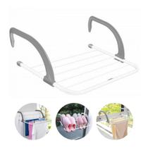 Varal Portátil Secador De Roupas Prático e Retrátil Para Janela e Parede