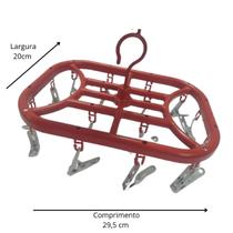 Varal prático retangular 16 pregadores