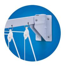 Varal Pratico/Teto 1 Metro Aço Branco - SECALUX Varal Pratico/Teto 1 Metro Aço Branco - SECALUX