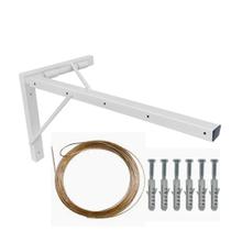 Varal Reforçado Retrátil Para Parede Ou Muro 50x30x28 Cm