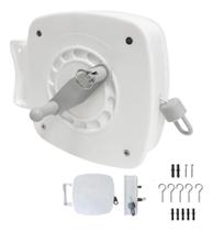 Varal Retrátil 30M Parede: Seca Tudo Sem Ocupar Esp - Branco