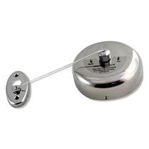 Varal Retrátil Aço Inox 2,9m Robe Banheiro Hotel Pousada Cor Cromado