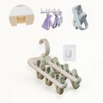 Varal Retrátil Adesivo Parede Sem Furo Compacto Dobrável