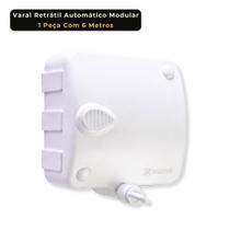 Varal Retrátil Automático 6 metros Modular 1 Peça com Trava de Segurança e Instalação na Parede Varal Retrátil Automático 6 metros Modular 1 Peça com Trava de Segurança e Instalação na Parede