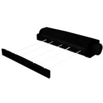 Varal Retrátil Automático de Parede com 5 Cordas de 4,1m - Rotoflex Secalux Preto Varal Retrátil Automático de Parede com 5 Cordas de 4,1m - Rotoflex Secalux Preto