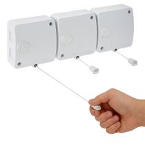 Varal Retrátil Automático de Parede Modular 6 Metros com Corda Recolhível