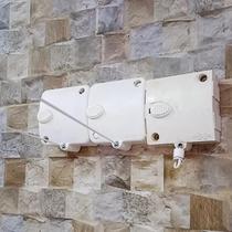 Varal Retrátil Automático Parede Casa Varanda Lavanderia Quintal Prático Moderno Residencial Modular 3 Peças Com 6 Metros