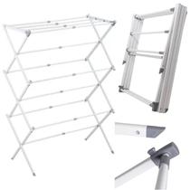 Varal Retrátil Branco Para Roupas - Fácil Armazenamento
