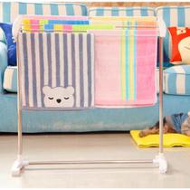 Varal Retrátil Chão Portátil Seca Roupa Toalha Apartamento Compacto Prático