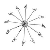 Varal Retrátil com 12 Prendedores Plástico Redondo