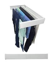 Varal retratil de parede 70cm com 5 varetas - BRANCO