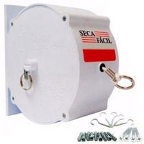 Varal Retrátil De Parede E Muro Nylon Seca Fácil 30M- Branco Varal Retrátil De Parede E Muro Nylon Seca Fácil 30M- Branco