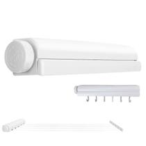 Varal Retratil de Parede Extensivel Ajustavel 6 Ganchos 5 Cordas Lavanderia Secador de Roupa Toalha Casa Apartamento