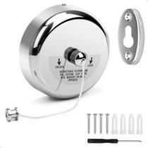 Varal Retrátil de Parede Lorben Aço Inox Corda Nylon 2,9m Extensível Cromado Varal Retrátil de Parede Lorben Aço Inox Corda Nylon 2,9m Extensível Cromado