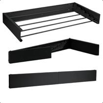 Varal Retrátil De Parede Magico Secreto Resistente Em Ferro e Alumínio Reforçado Para Lavanderia Apartamento, Invisível Dobrável 80cm XMATTE