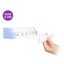 Varal Retrátil De Parede Para Roupas Automático 20,5m Rotoflex