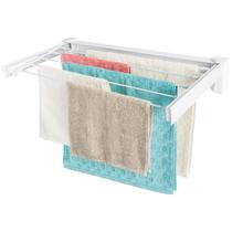 Varal Retrátil de Parede Secadora Invisível 5 Hastes 79cm x 40cm