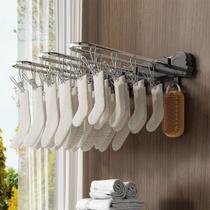 Varal Retrátil Dobrável Parede Prendedores Meias Inox 6586