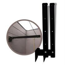 Varal Retrátil Em Aço + 20mt Cabo De Aço Encapado - Preto