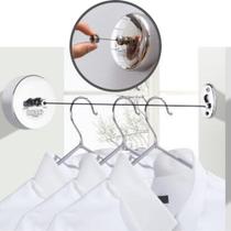 Varal Retrátil Inox de Parede Banheiro Lavanderia DL100