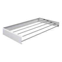 Varal Retrátil Oculto Dobravel 80cm 5 Varetas Branco