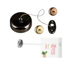 Varal Retrátil Parede 2,8 Metros Ajustável Inox Seca Lsy88 Luuk Young