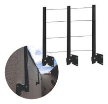 Varal Retratil Parede Muro Dobravel 3 Hastes Reforçado 80kg