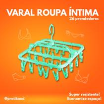 Varal Roupa Íntima Escolha Cor com 26 Prendedores Resistente