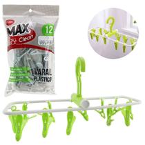 Varal Roupa Íntima P/ Calcinhas Cuecas Meias 12 Prendedores