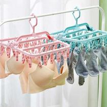 Varal Roupa Íntima Prendedores Ganchos Cueca Calcinha Meia Secagem Compacto Varal Roupa Íntima Prendedores Ganchos Cueca Calcinha Meia Secagem Compacto