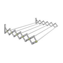 Varal Sanfonado Parede Em Alumínio Abre E Fecha 80cm Reforçado E Resistente Secalux