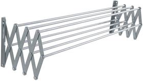 Varal Sanfonado Parede Retrátil 60cm Alumínio Lavanderia - Art Factory