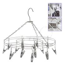 Varal Suspenso Clink Aço Inox com 24 Pregadores 36cm Varal Suspenso Clink Aço Inox com 24 Pregadores 36cm