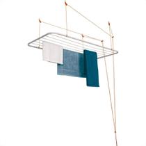 Varal Teto Maxeb Aco Branco 0,90Mx56Cm 7091 Varal Teto Maxeb Aco Branco 0,90Mx56Cm 7091