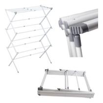 Varal Vertical Retrátil de Chão - Branco