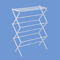 Varal Vertical Retrátil Dobrável de Chão - Branco POWER MAID