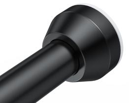 Varão Ajustável para Cortina de Chuveiro TEECK 81201 cm Preto Fosco Varão Ajustável para Cortina de Chuveiro TEECK 81201 cm Preto Fosco