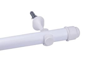 Varão Cortina 28mm Completo em Aço Com Revestimento em PVC Durável para Decoração Quarto Sala