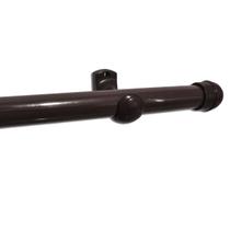 Varão de Cortina 3.00m Metal Revestido 28mm Completo Grosso