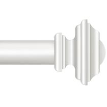 Varão de Cortina Ajustável KAMANINA 81-305 cm Metal Branco