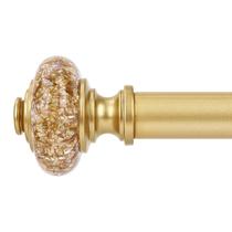 Varão de Cortina Ajustável OLV Dourado 231 cm Resistente