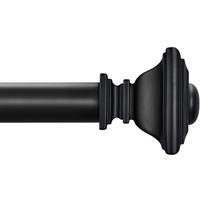 Varão de cortina BRIOFOX BLACK ajustável de 122 a 213 cm Heavy Duty