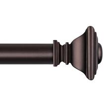 Varão de cortina BRIOFOX Bronze ajustável de 122 a 213 cm Heavy Duty