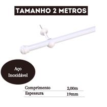Varão De Cortina Com 2 Metros De Largura 19mm De Diametro